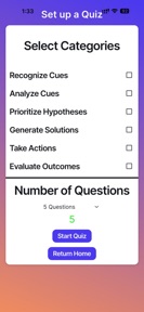 Nursing Clinical Judgment Quiz screenshot