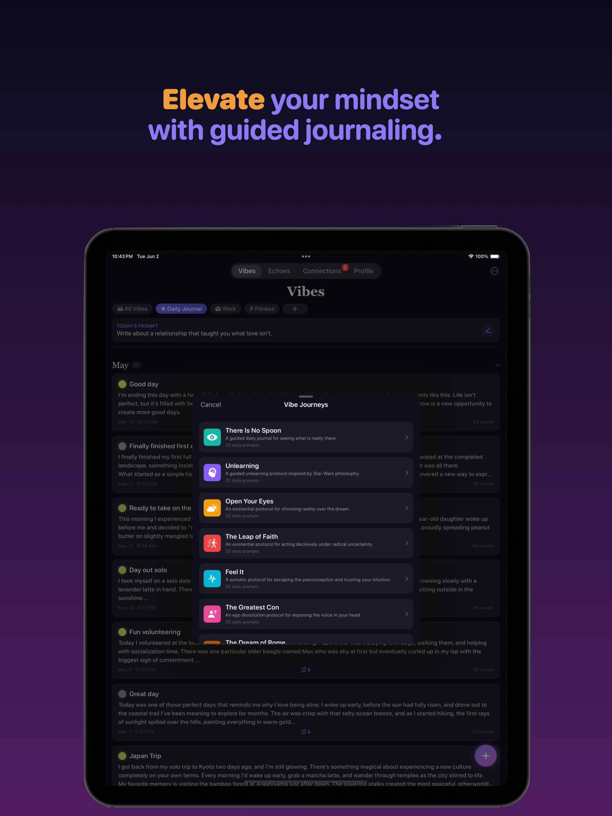 VibeEchoes: Reflective Journal