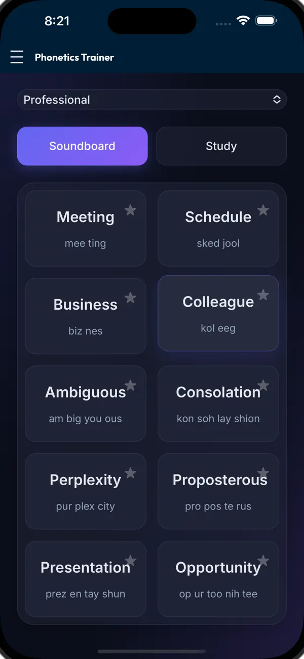 #1. Phonetics Trainer Study Sounds (iOS) Ved: LiveDataLink LLC