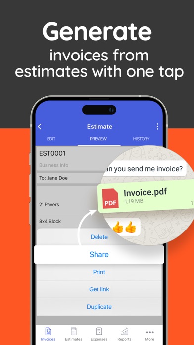 Invoice Simple: Receipt Maker Screenshot
