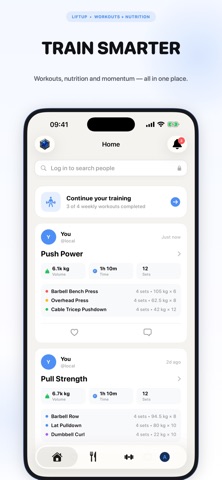 LiftUp Fitness and Gym Tracker screenshot