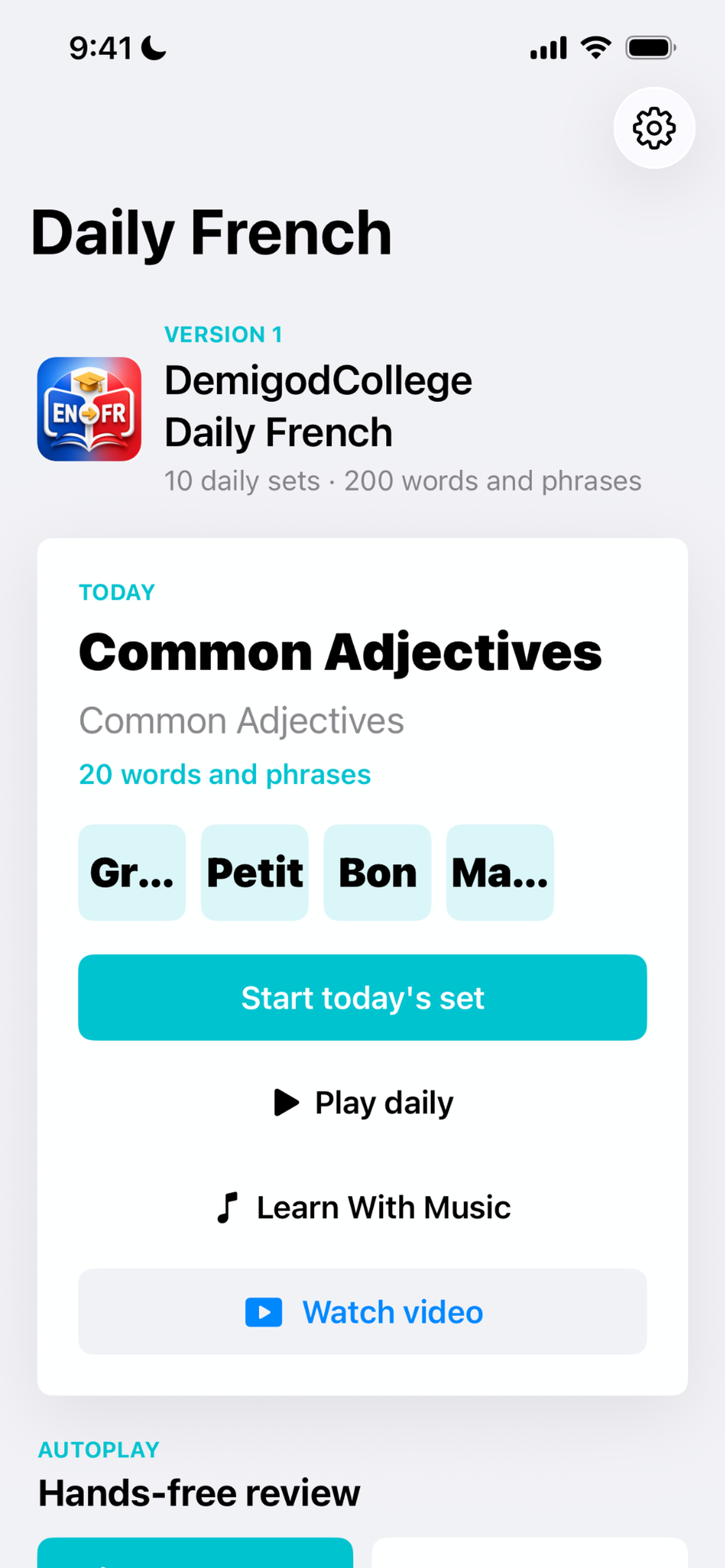 DemigodCollege Daily French screenshot 3
