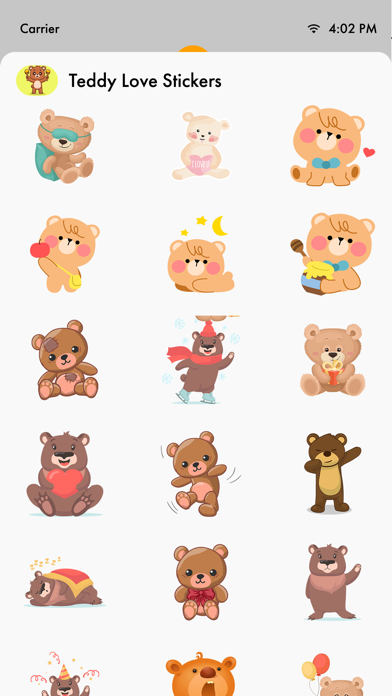 Teddy Love Stickers Screenshot