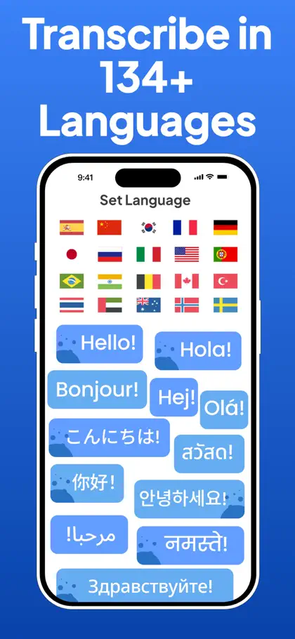 Captura 5 de 6 de Transcribe AI Voice Note Taker