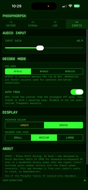 PhosphorPSK screenshot 6 of 6