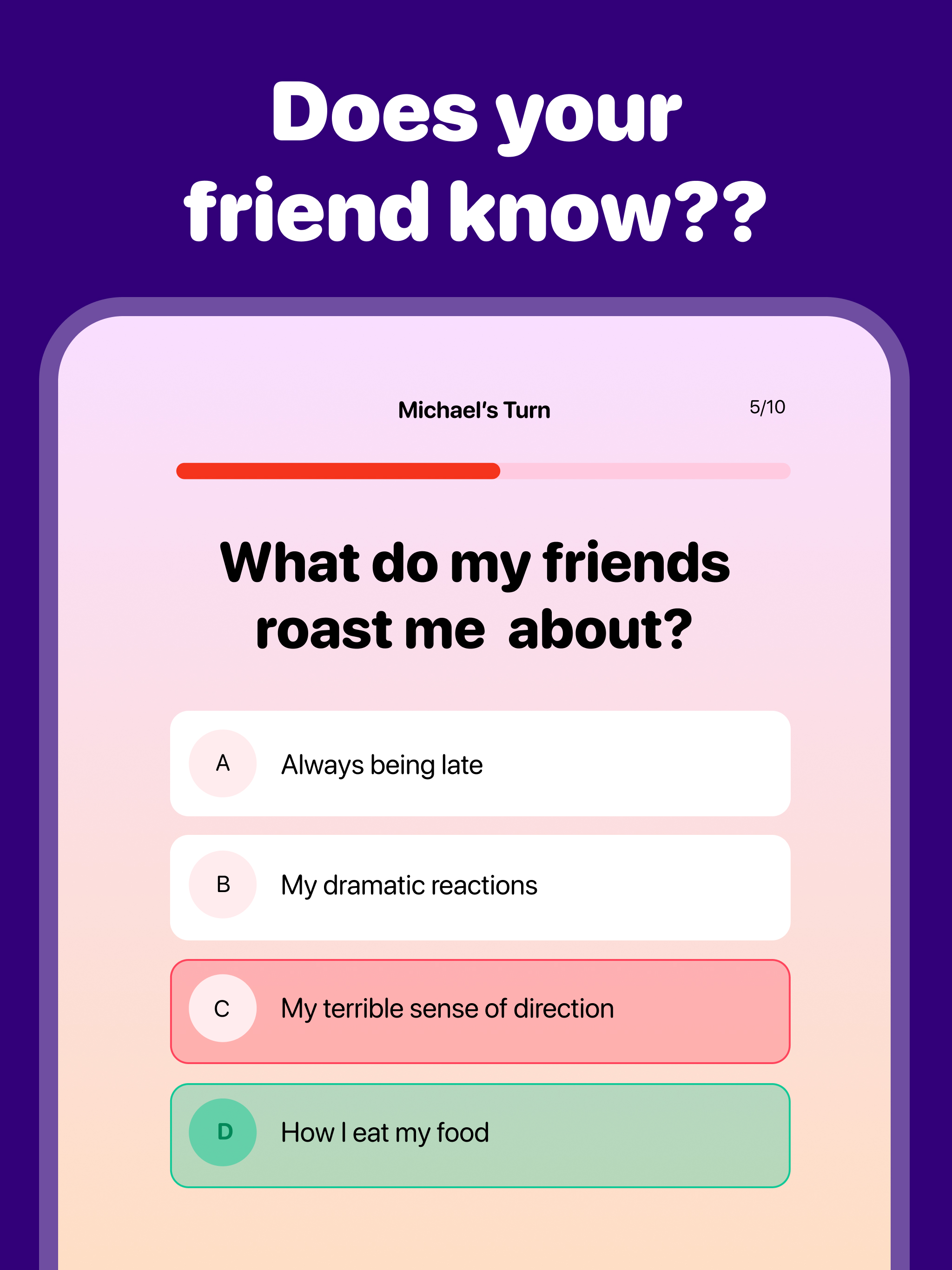 How Well Do You Know Me Game