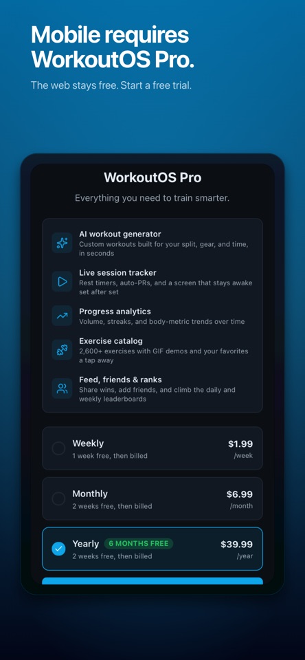 WorkoutOS: AI Workout Planner screenshot 10