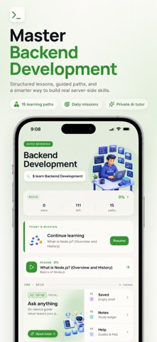 Learn Backend Web Development iPhone screenshot