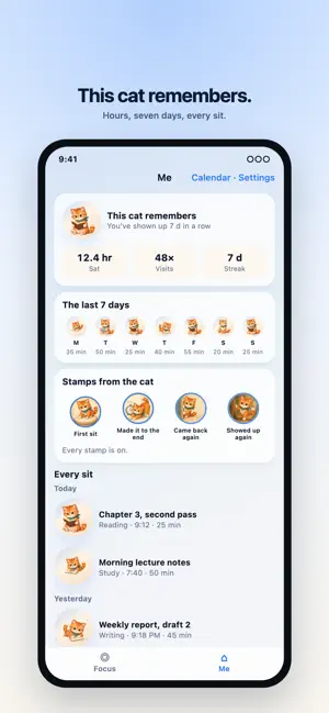 Sit Buddy-Pomodoro focus cat screenshot 4