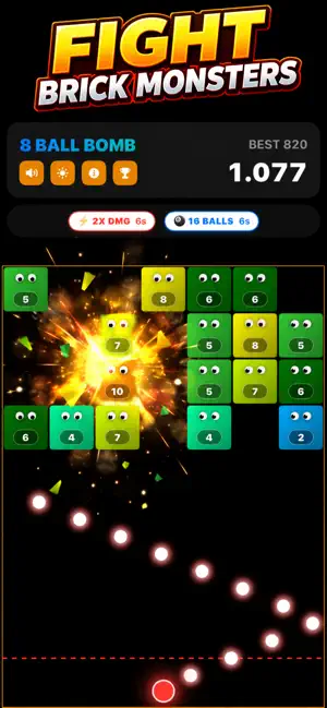 Brick Breaker – Monster Bomb screenshot 1