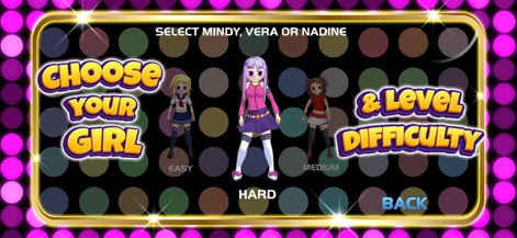 Caramella Girls Game - The app allows users to choose from iconic Caramella Girls characters and select their desired difficulty level.