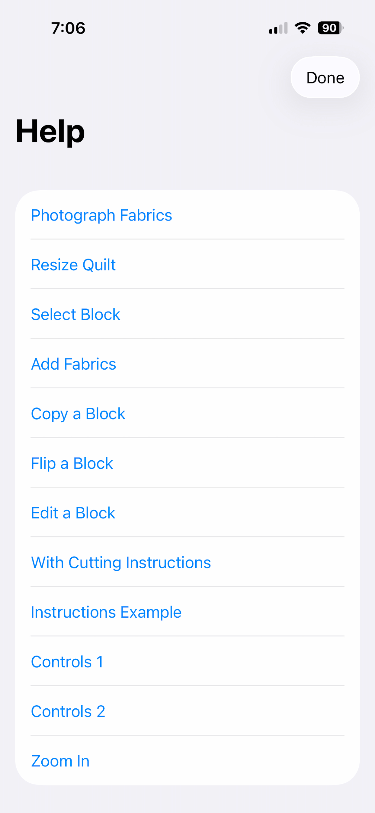 Quilter's App screenshot 3