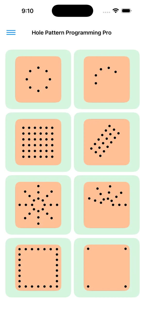 #1. Hole Pattern Programming Pro (iOS) Ved: Shekhar Aggarwal