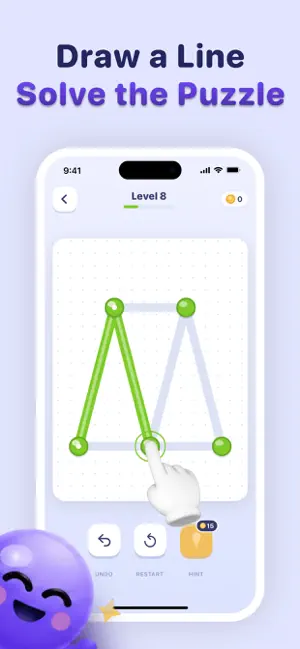One Line Drawing: Brain Games screenshot 2
