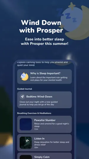 Prosper: Self-Care Companion screenshot 1