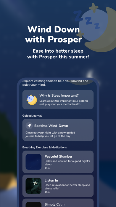 Prosper: Self-Care Companion Screenshot 1 of 10