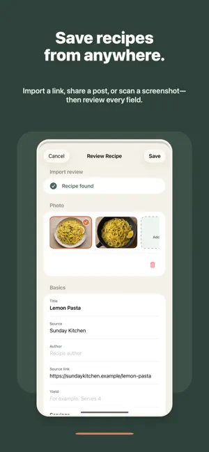 Recipes - Your Custom Cookbook screenshot 1