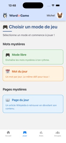 WordinGame screenshot