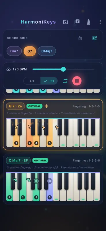 HarmoniKeys: Piano Chords screenshot 2 of 6