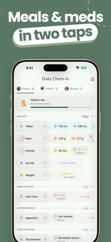 MoaTails: Shared Pet Care Log Screenshot 3 of 8