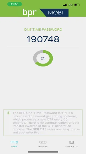 BPR OTP screenshot 3
