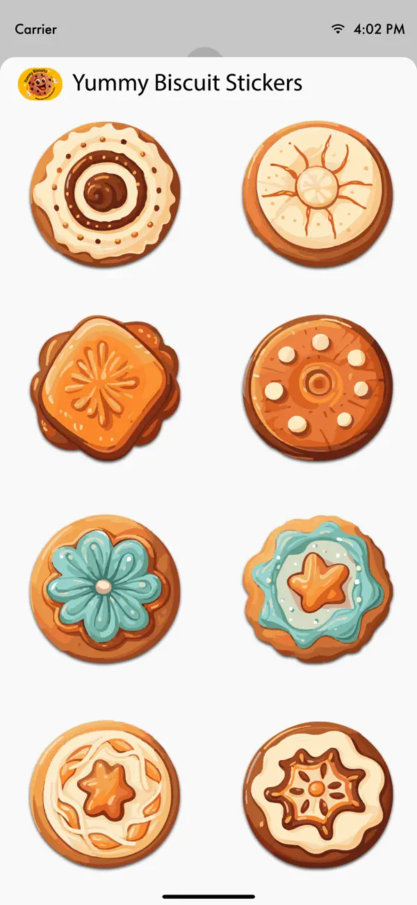 Screenshot #2 pour Yummy Biscuit Stickers