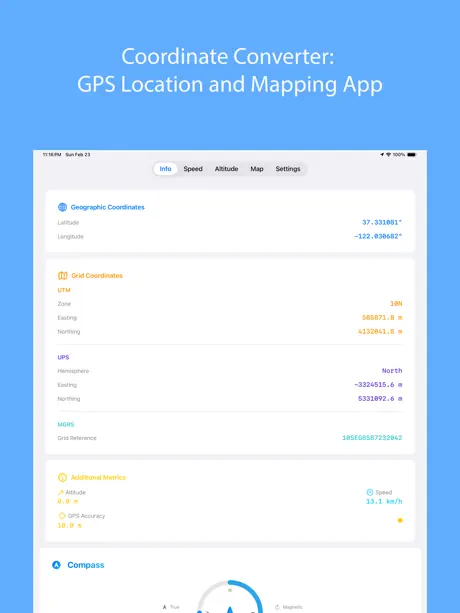 Global Position on iPad — screenshot 2