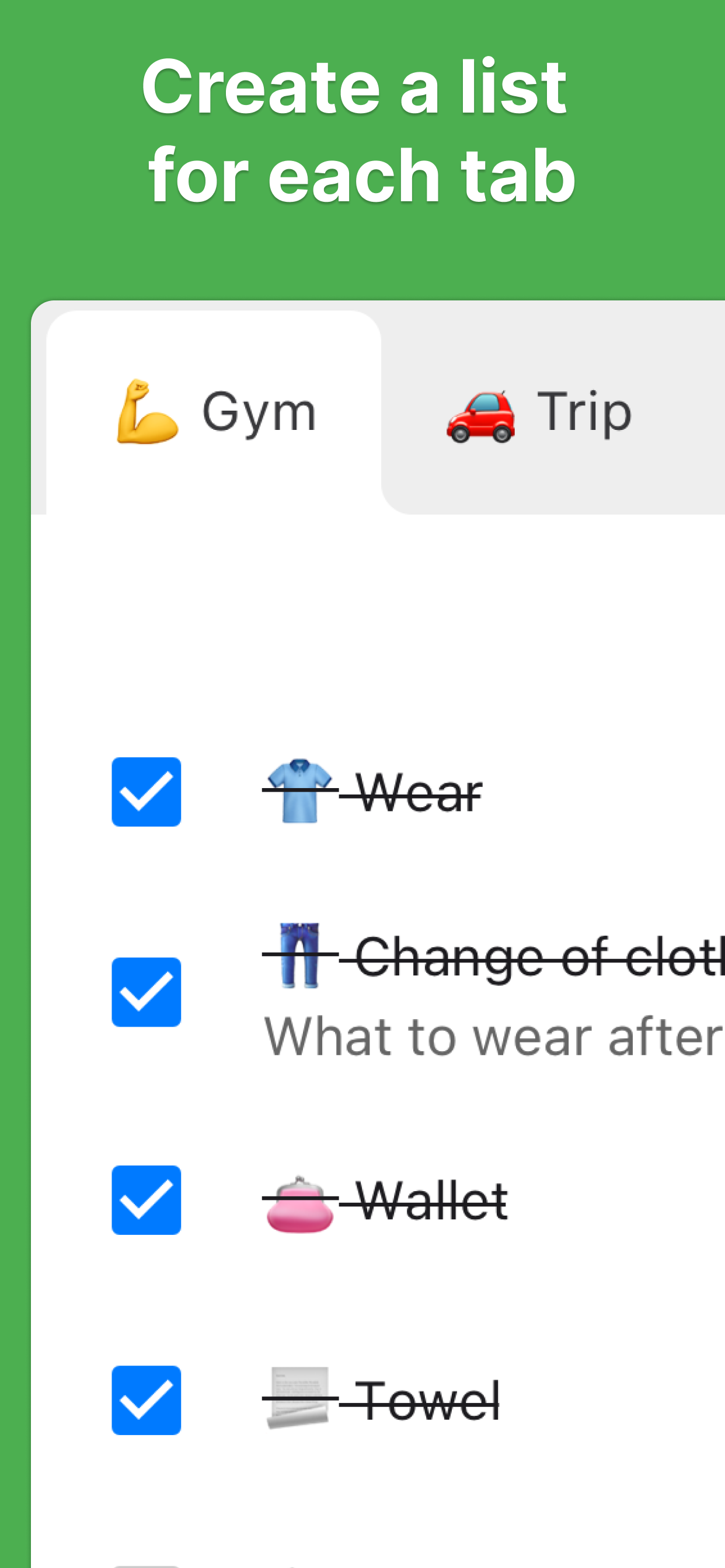 PrepChecklist - To-Do List