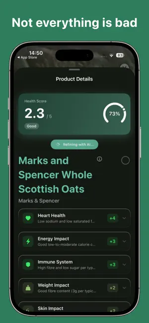 Zing - Food Nutrition Score screenshot 4