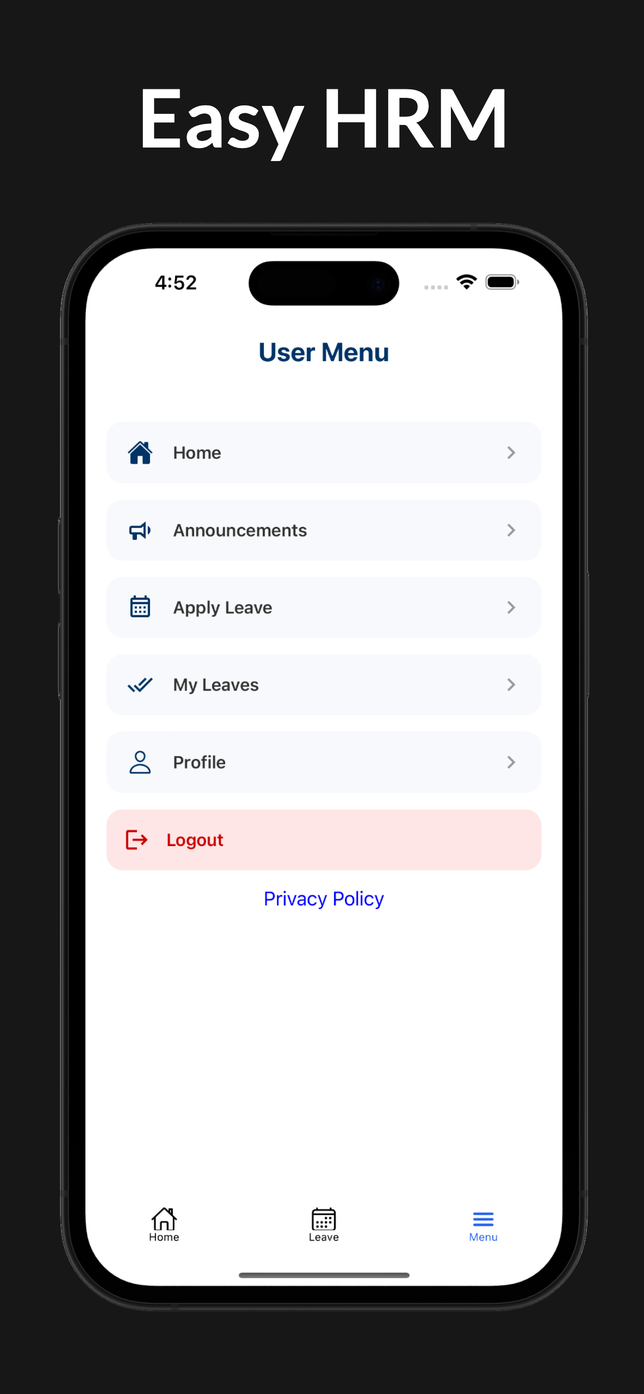 Easy HRM – Attendance & Leave screenshot 5