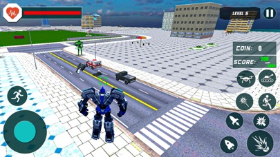 Robot Car Transformation Game Screenshot