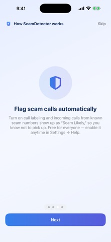 Scam Detector by Crestway AI iPhone screenshot