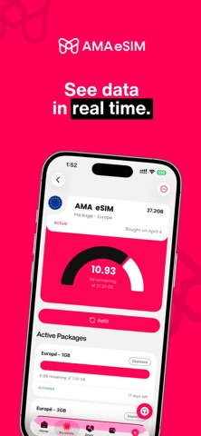 AMA eSIM: Travel eSIM iPhone screenshot