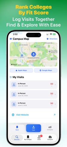 College Search Tracker: Tourly iPhone screenshot