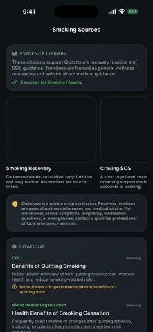 Quitstone screenshot