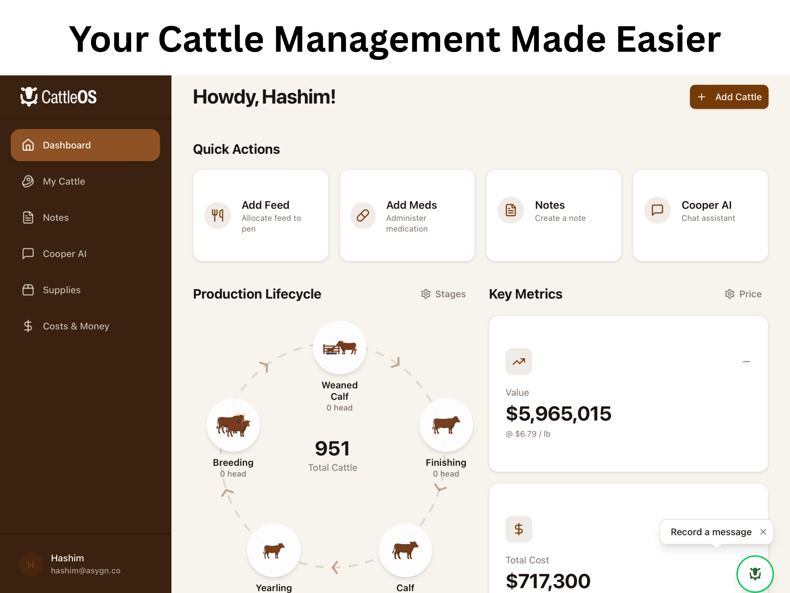 CattleOS - Cattle Management