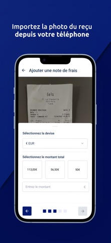 Notes de frais BRED screenshot