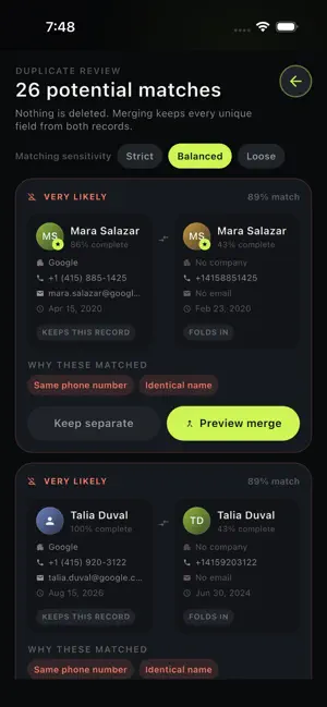 Contacts Toolbox - Organizer screenshot 3