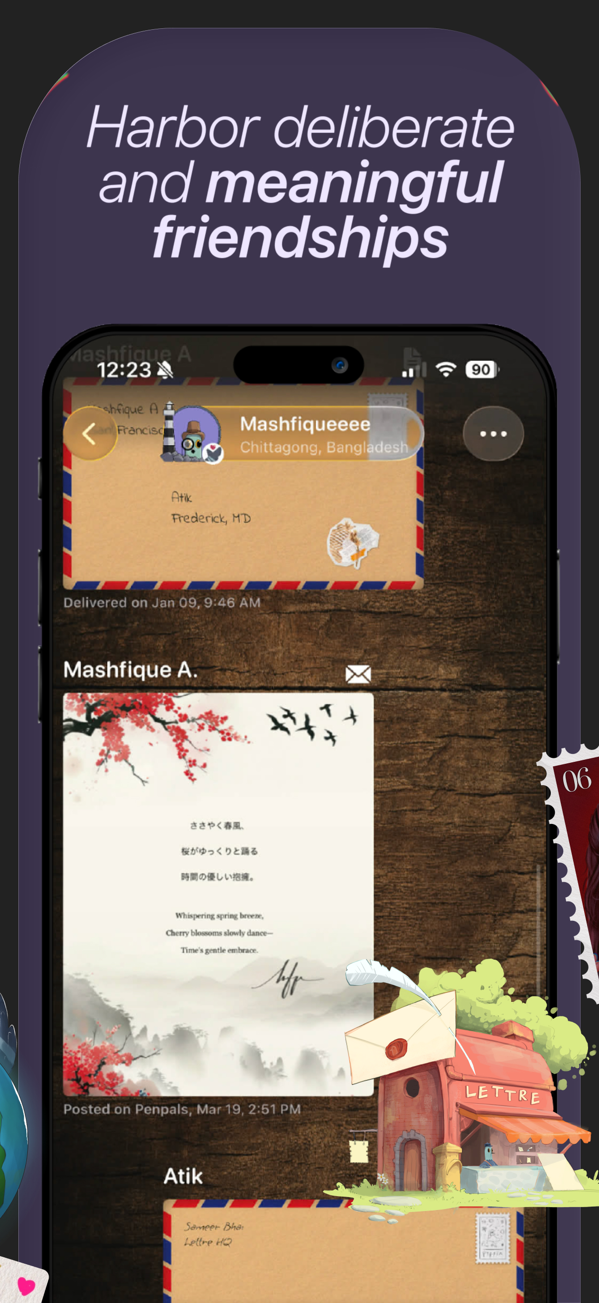 Lettre.app - PenPals for life