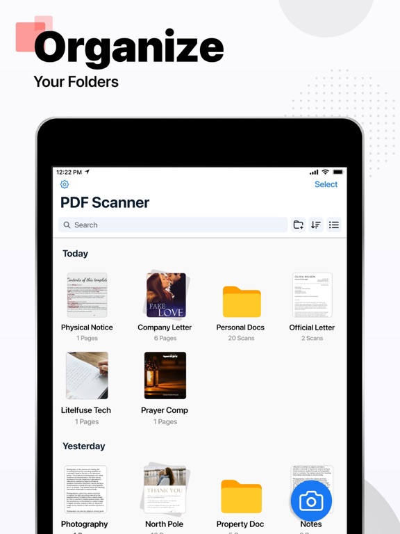 PDF Scanner・Doc Scanner App iPad screenshot 6 - Productivity app