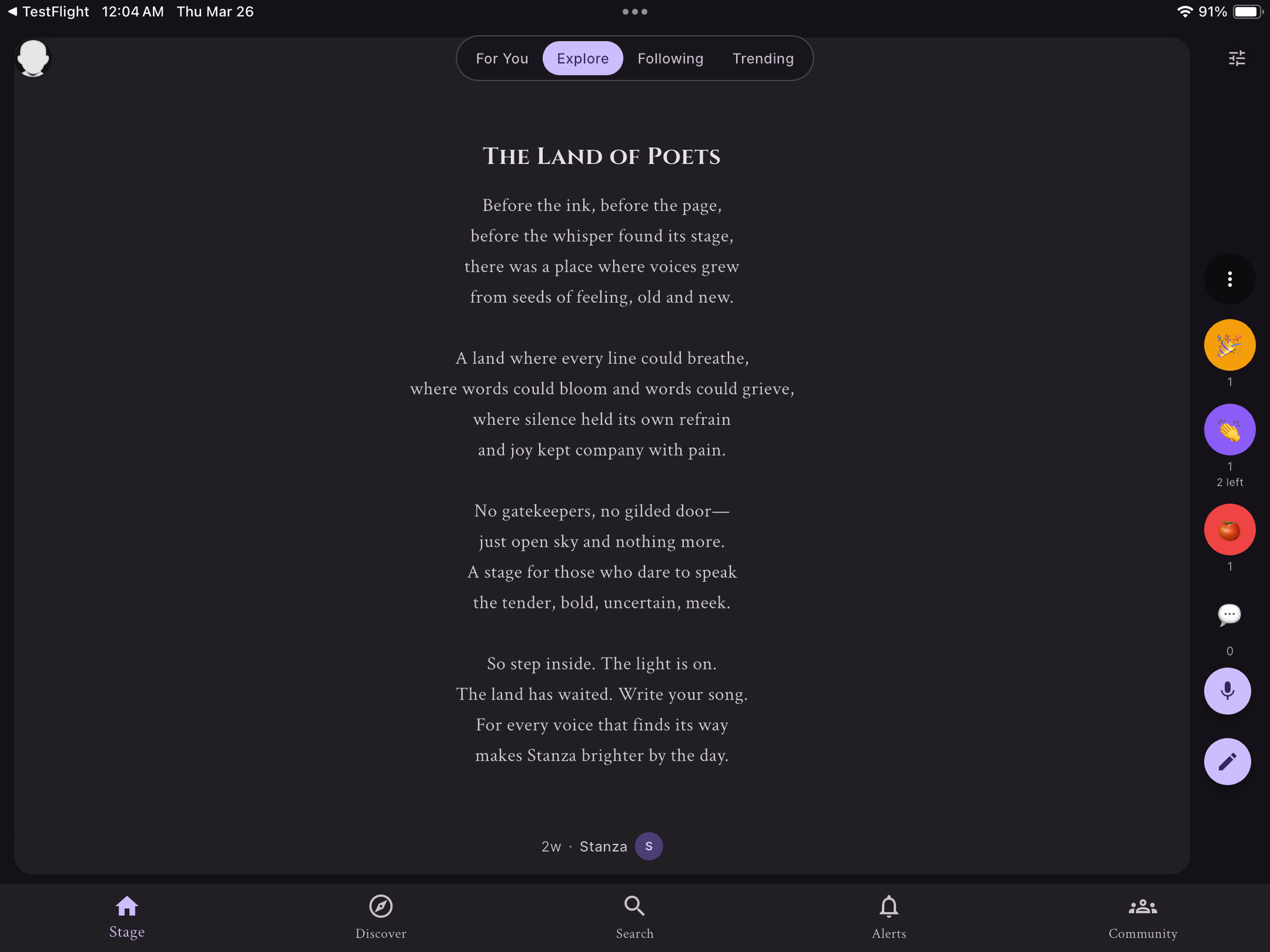 Stanza: The Land of Poets