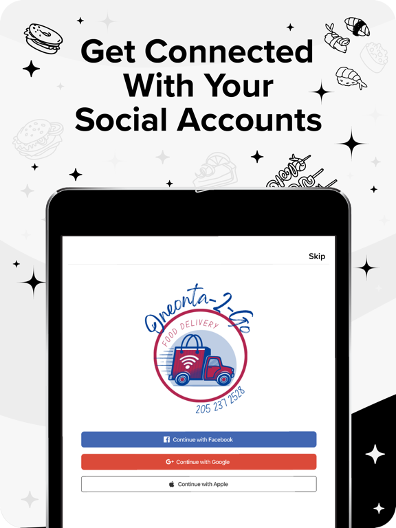 Oneonta-2-Go iPad screenshot 2 - Food & Drink app