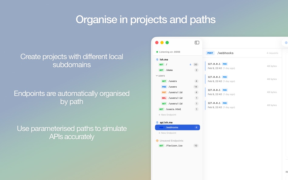 #4. Decoy - Local HTTP Mocks (macOS) Ved: Achilleas Buisman