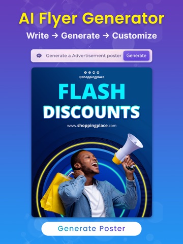 Poster Maker AI Flyer Maker ipad screenshot 3