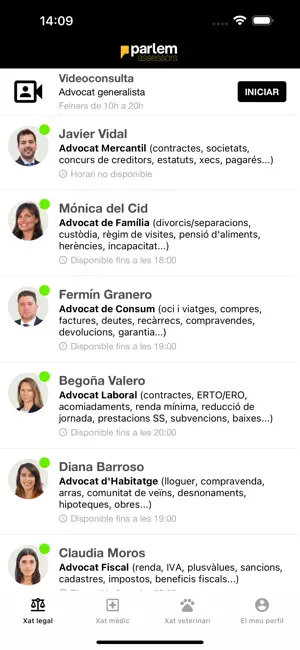 Parlem Assessors screenshot 2