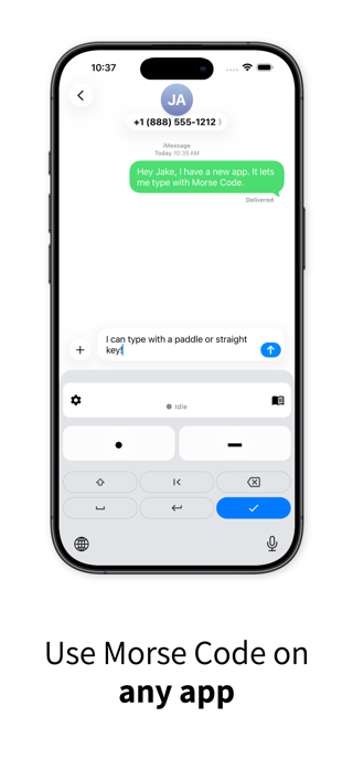 Simple Morse Code Keyboard Screenshot 1 of 4