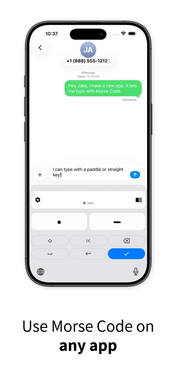Screenshot #1 pour Simple Morse Code Keyboard