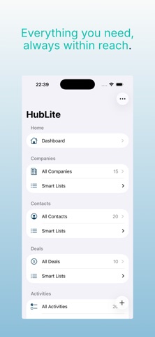 HubLite screenshot 1