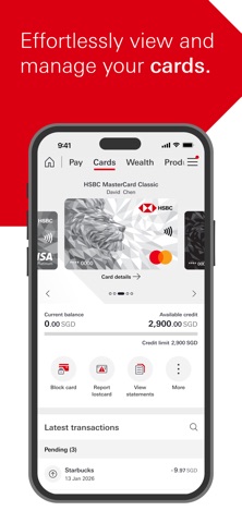 HSBC Singapore screenshot
