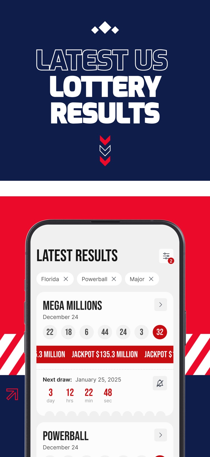 USA Lottery Ticket: Lotto App iphone screenshot 1